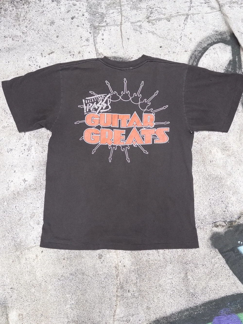 Vtg 80s Jimi Hendrix Backstage Pass T-Shirt, Single Stitch, Sz S, Thrashed - Picture 3 of 14